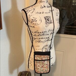 Floral Shimmery Fabric Crossbody Bag-NWOT’s.